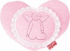 Kiraz Çekirdekli Yastık Pembe Kalp