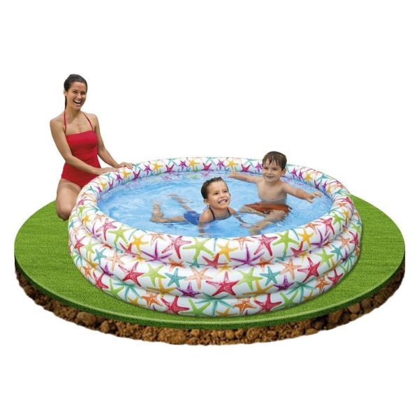 Intex Yıldız Desenli 3 Halkalı 168 x 38 cm Şişme Havuz