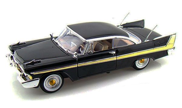 Motor Max Plymouth Fury 1958 Model Metal Araba Siyah 1:18