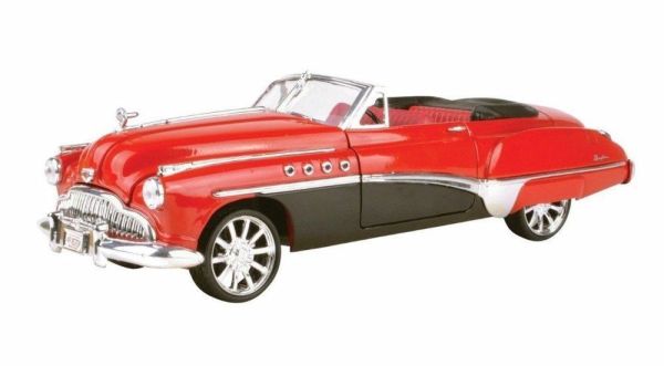 Motor Max Buick Roadmaster 1949 Model Metal Araba Kırmızı 1:18