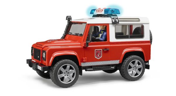 Bruder 02596 Land Rover İtfaiye Aracı Ve İtfaiye Memuru