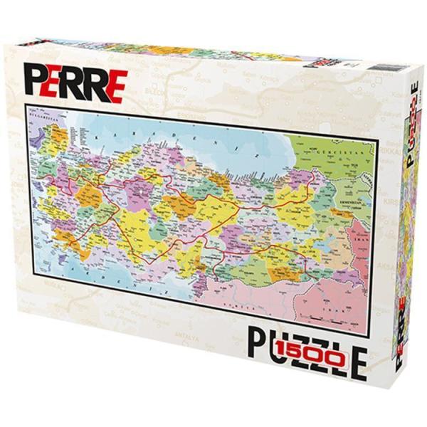 Perre Puzzle 1500 Parça Türkiye Siyasi Haritası 18756