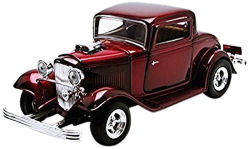 Motor Max Ford Coupe 1932 Model Metal Araba Kırmızı 1:24