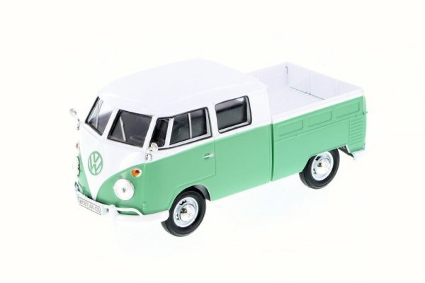 Motor Max Volkswagen Type 2 Double Cab Pickup Model Metal Araba Yeşil 1:24