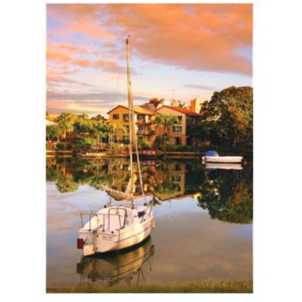 Keskin Color 1000 Parça Gün Batımı ve Yelkenli Puzzle 260346-99