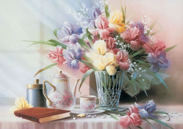 Keskin Color 1000 Parça Vazodaki Çiçekler Puzzle 260371-99